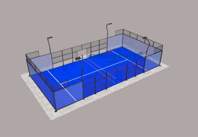 panoramic padel court